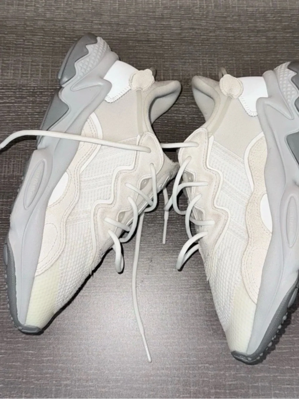 adidas Cream/White Running Sneakers
